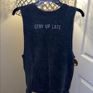 Charcoal grey DUTCH BROS sleeveless tank